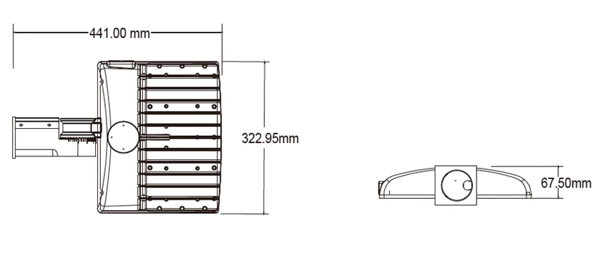 drawing of street light waterproof 50-150W drawing of street light waterproof 50-150W